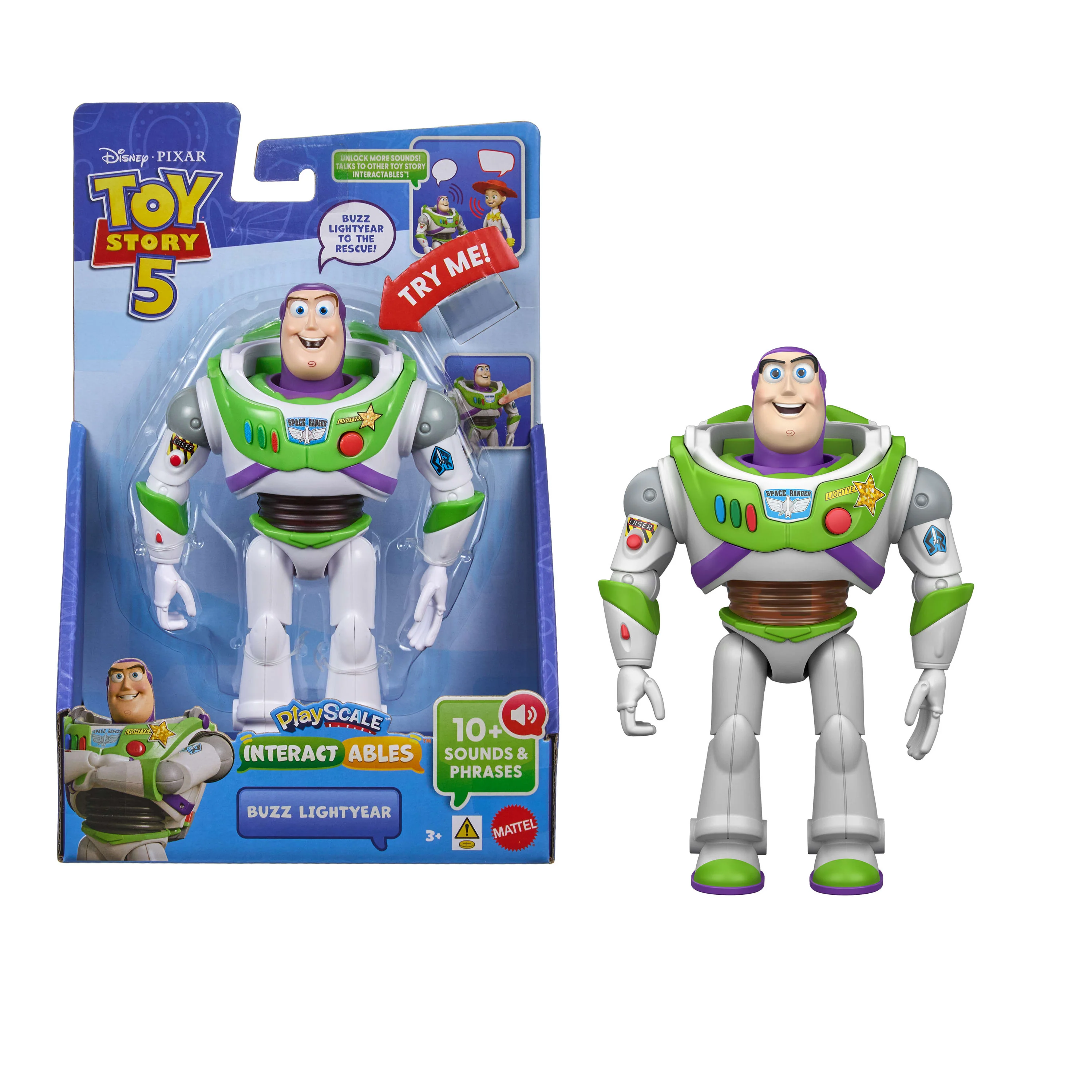 Disney · Pixar-Figurine Interactive Buzz De 18 Cm-Avec Répliques